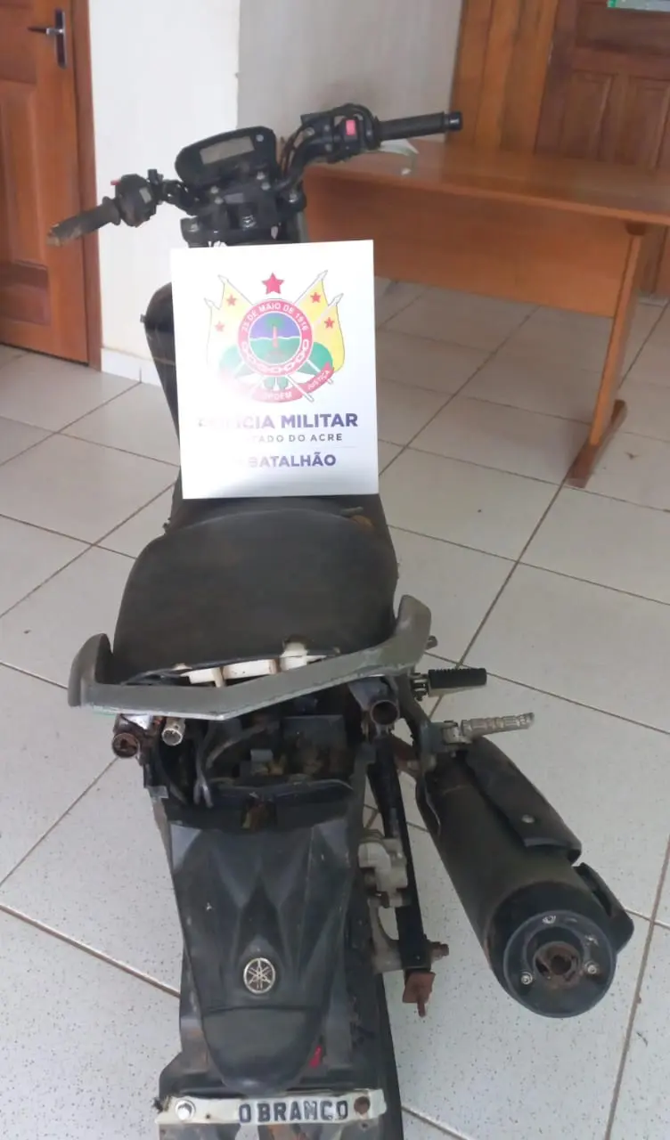 PM recupera moto roubada após estupro ocorrido há dois anos em Sena Madureira