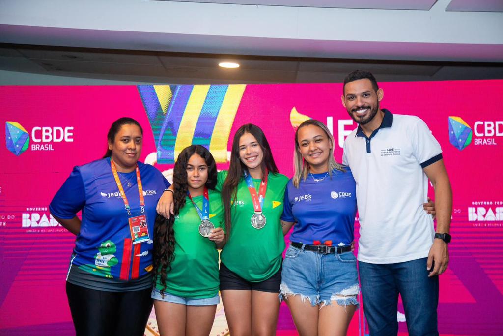 Dupla acreana conquista bronze na fase nacional dos Jogos Escolares no DF