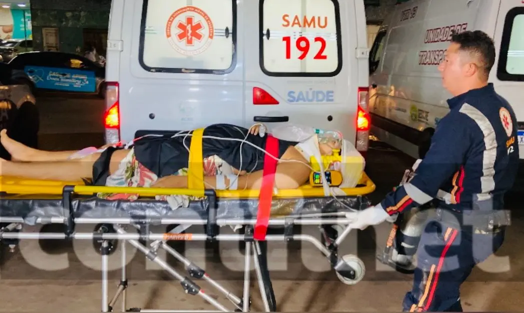 Mulher fica em estado grave após sofrer acidente na BR-364