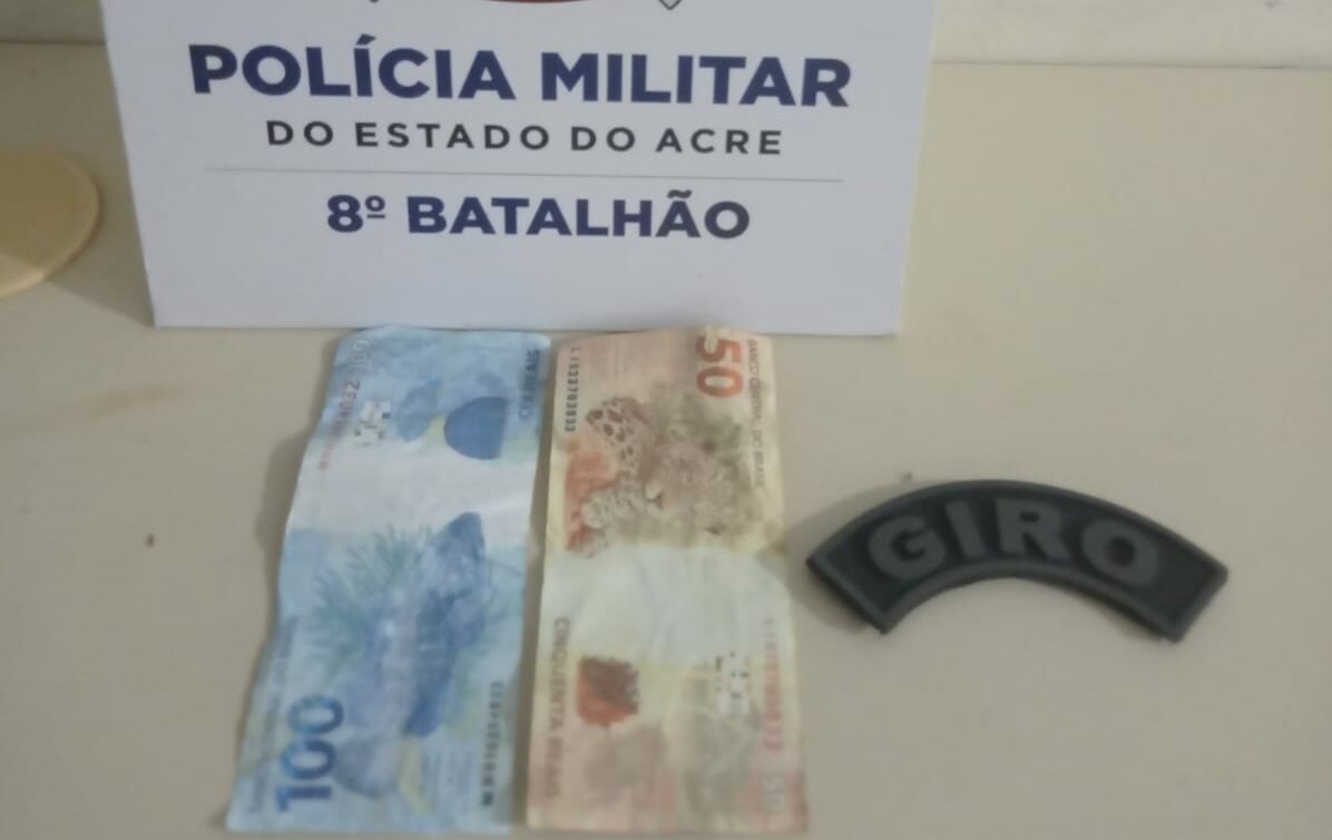 8º Batalhão da Polícia Militar prende suspeitos com moeda falsa em Sena Madureira