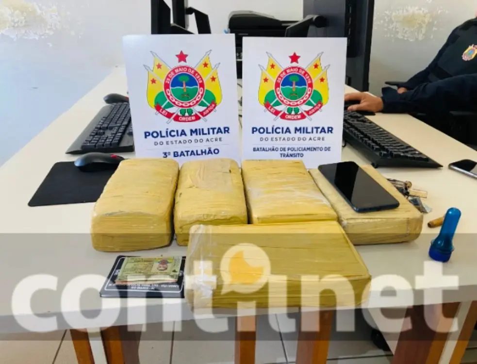 Polícia Militar prende mototaxista com mais de cinco quilos de maconha na capital