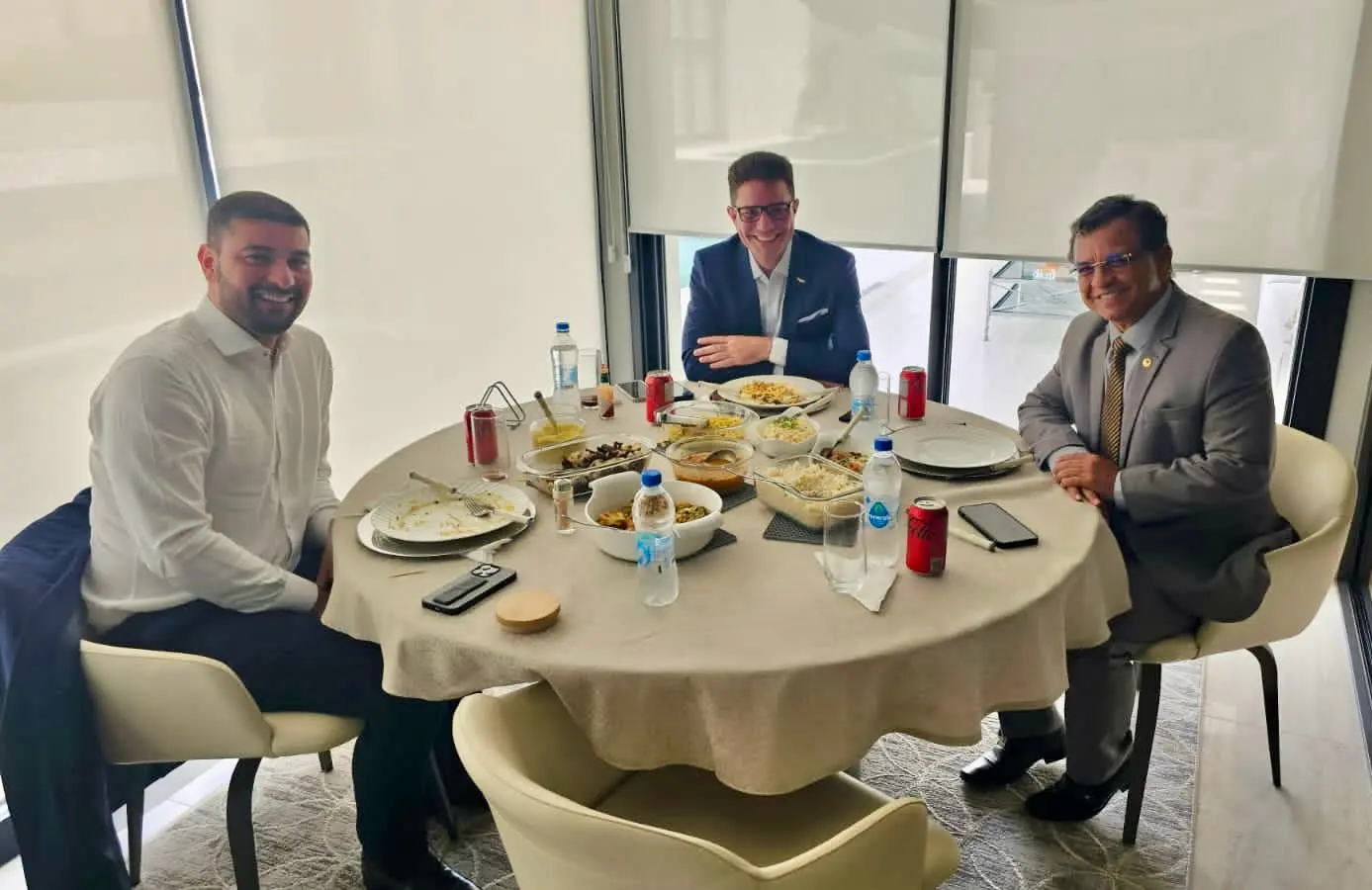 Em almoço reservado, Gladson recebe Nicolau Jr e Luiz Gonzaga