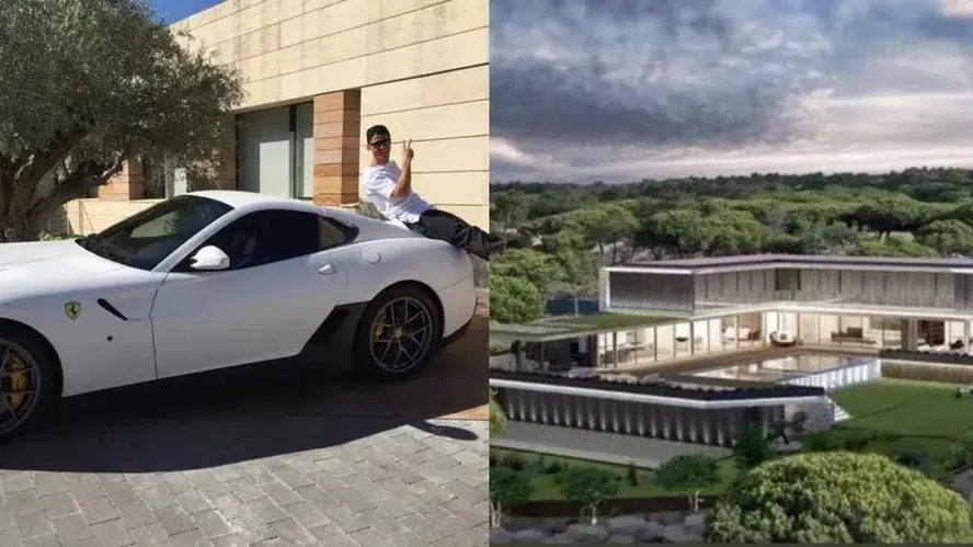 Cristiano Ronaldo coleciona carros de luxo e nova casa tem piscina em vidro com passarela subaquática