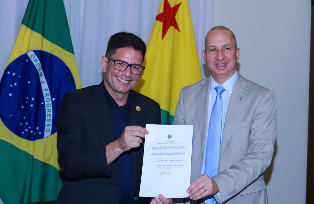 Gladson reconduz Danilo Lovisaro como PGJ do Ministério Público para o próximo biênio