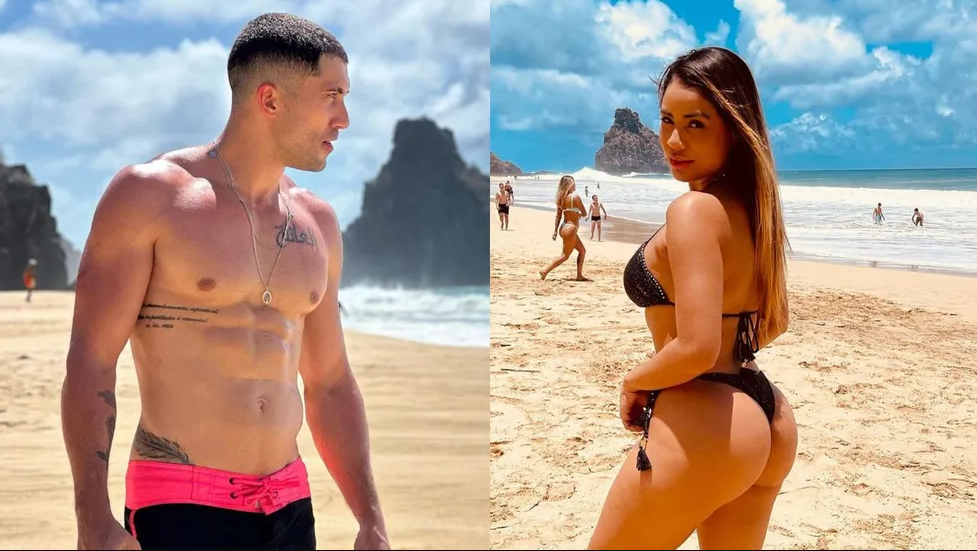 Lexa se declara para Ricardo Vianna: ‘Conheci esse gato em Noronha e peguei pra mim’