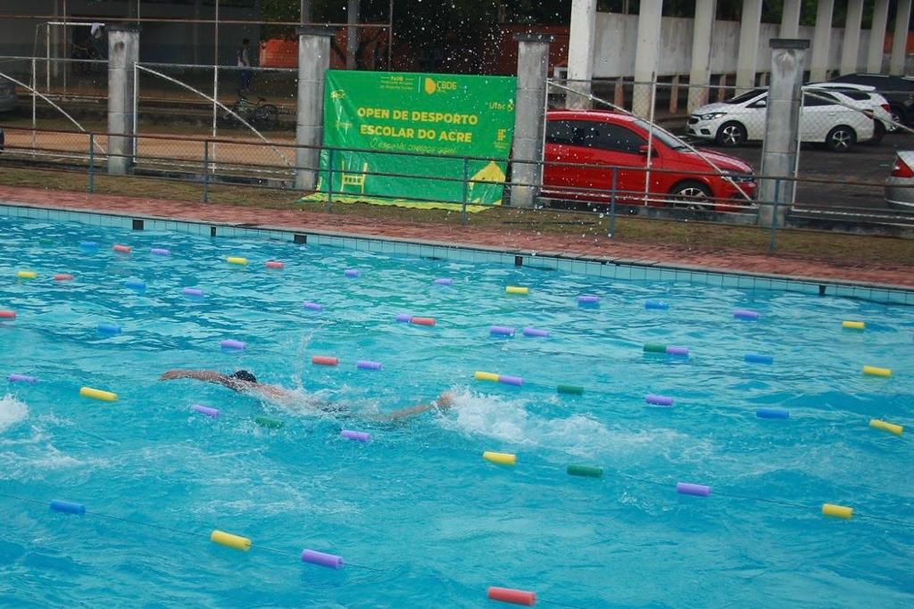 Federação Acreana de Desporto Escolar promove natação e xadrez do Open no Juruá com sucesso