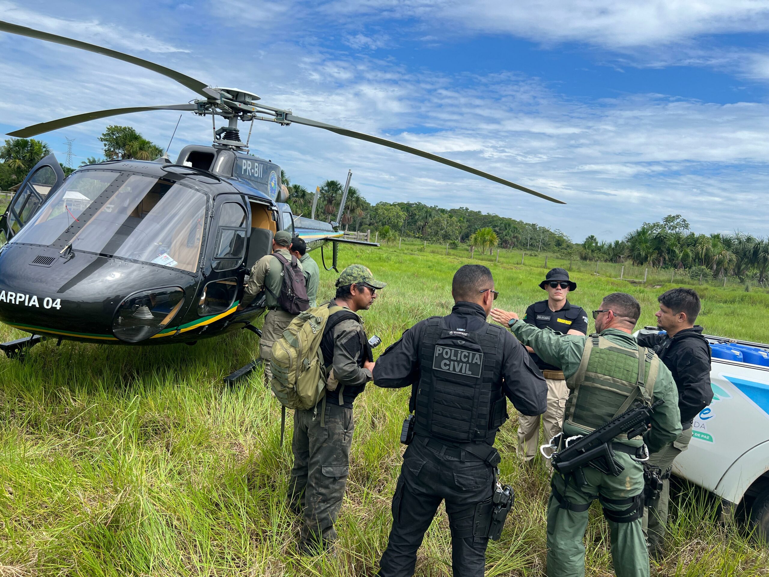 Com helicóptero, polícia prende homem que tentou matar ex-companheira e a filha no Acre