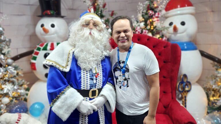 Ao ContilNet, Papai Noel fala sobre atendimento ao público e expectativa para o Natal no Acre; assista