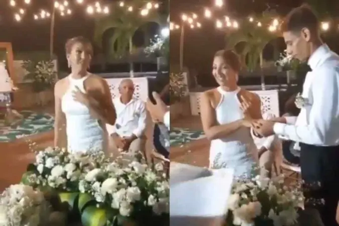 Vídeo: noiva diz “não”, expõe motivo no altar e é aplaudida