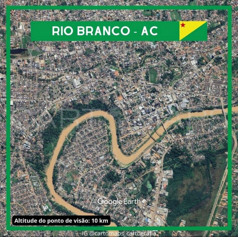 Rio Branco é a capital do Norte com a região central menos planejada nos traçados das ruas