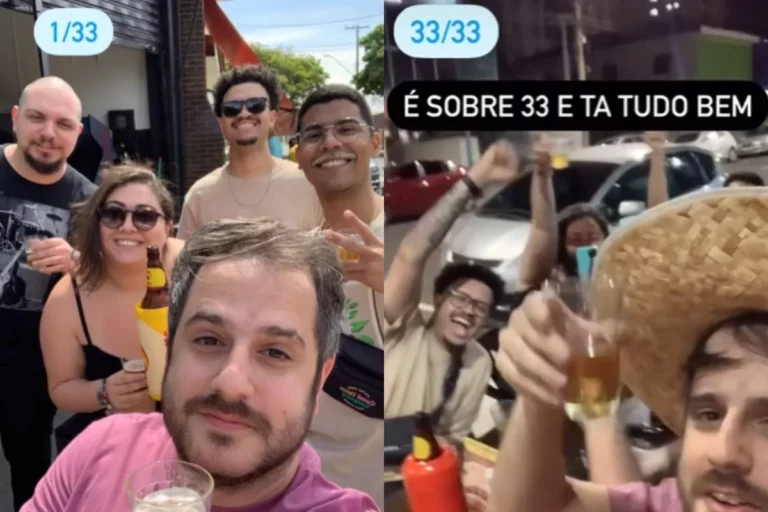 Homem comemora aniversário de 33 anos tomando cerveja em 33 bares