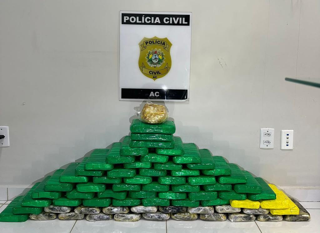 Maranhense é preso no Acre após transportar 100 kg de drogas