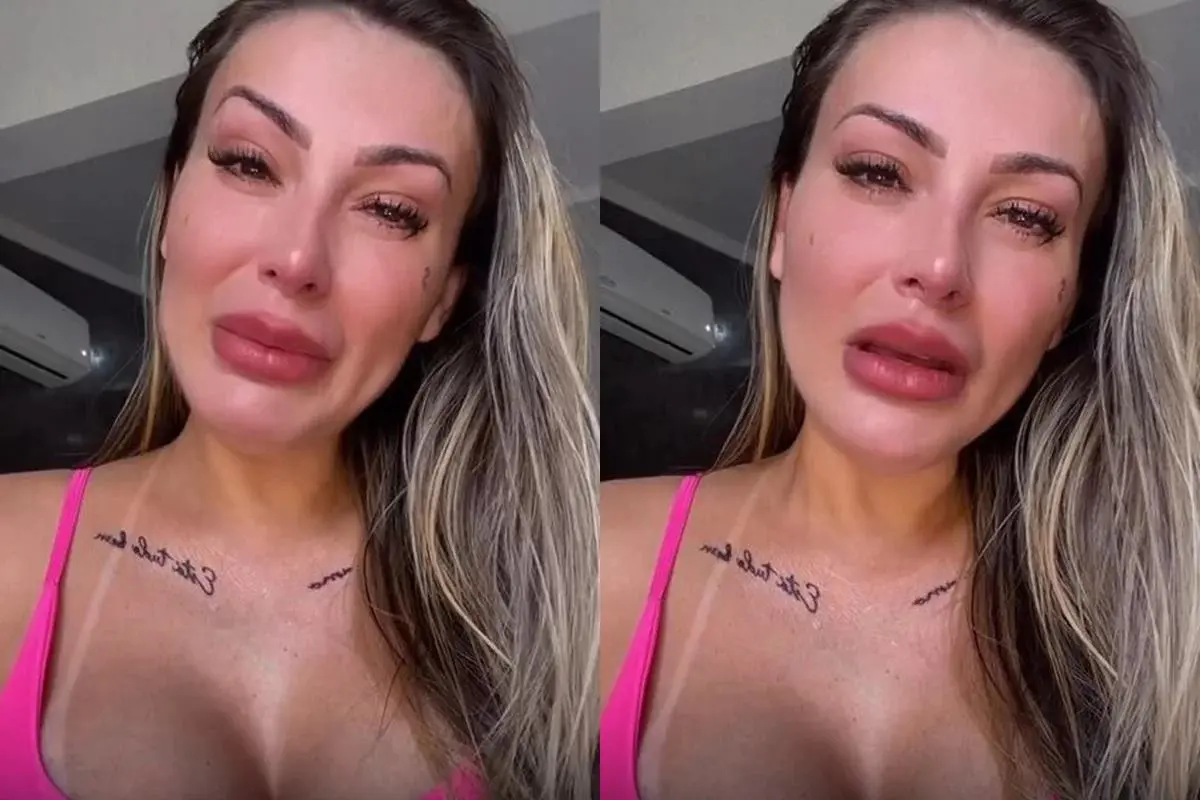 Andressa Urach vai às lágrimas ao relembrar início na prostituição