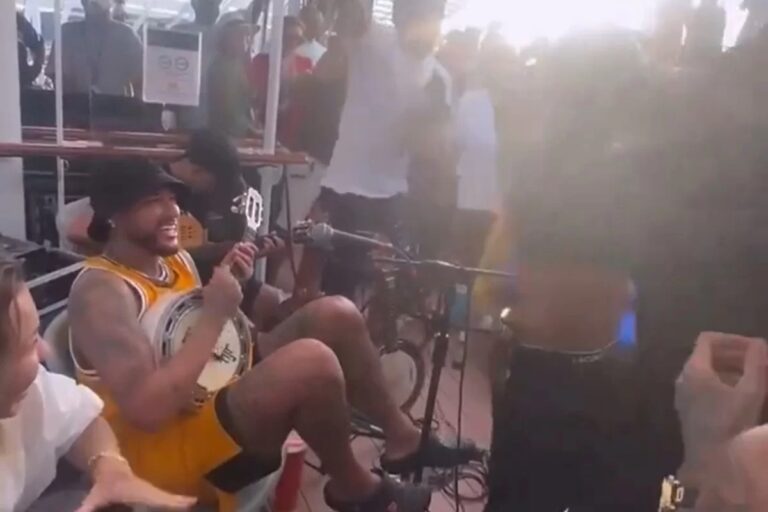 Neymar e Poze do Rodo fazem dueto em cruzeiro: “Vou tomar um tacacá”