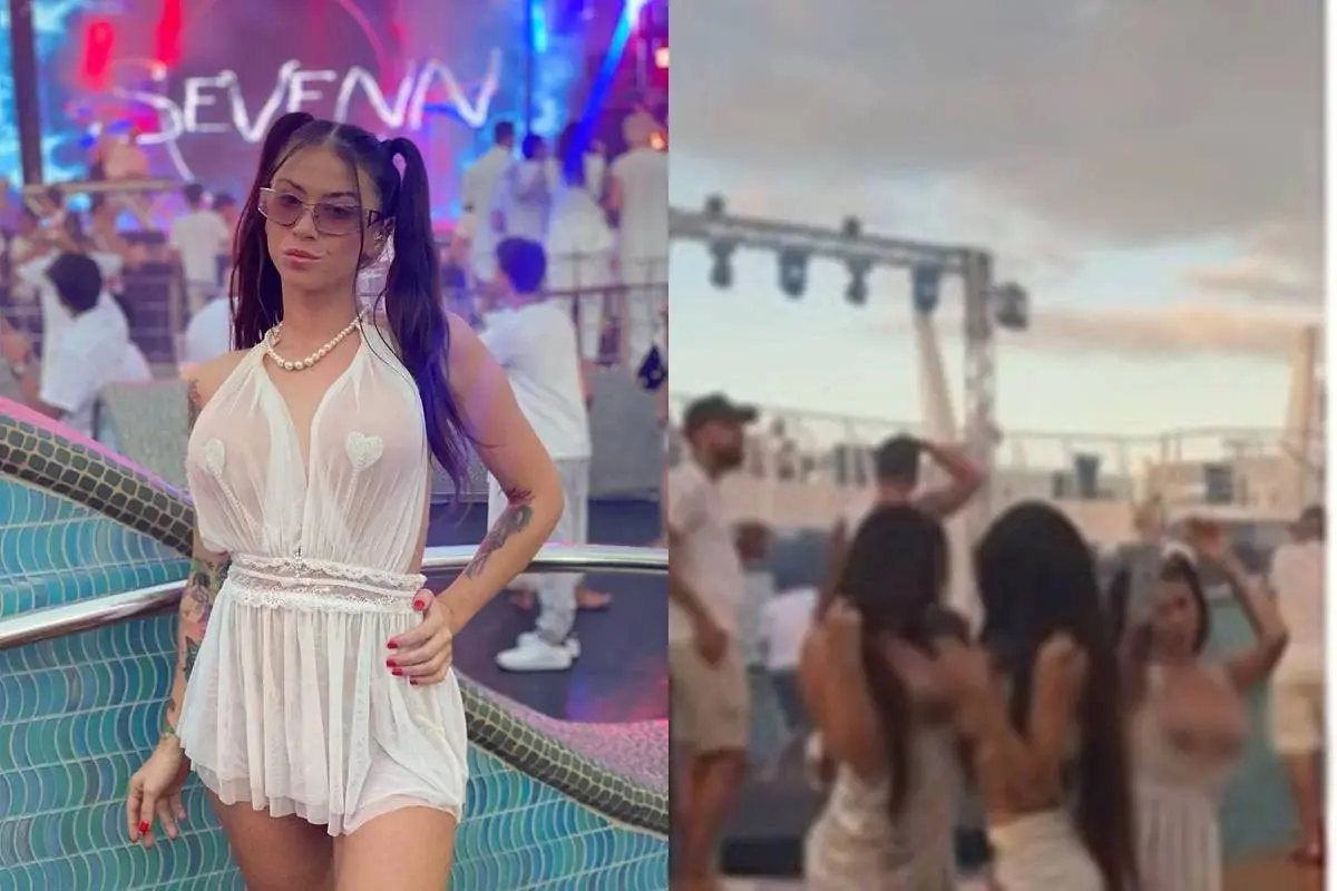 Vídeo: MC Pipokinha revolta ao surgir seminua no cruzeiro do Neymar