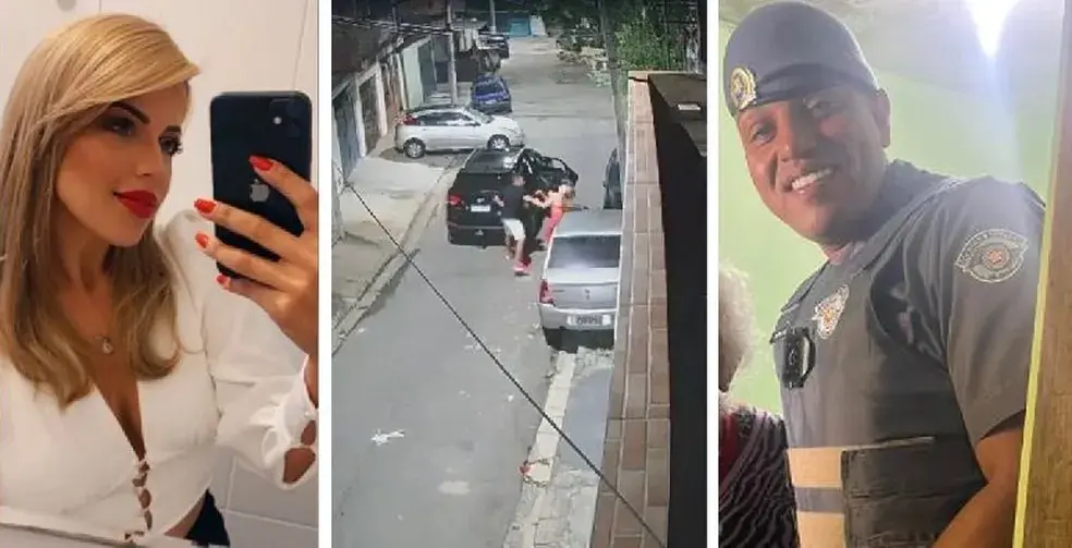 PM dá socos e mata a esposa a tiros no meio da rua
