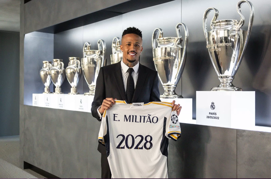 Real Madrid renova o contrato de Éder Militão até 2028