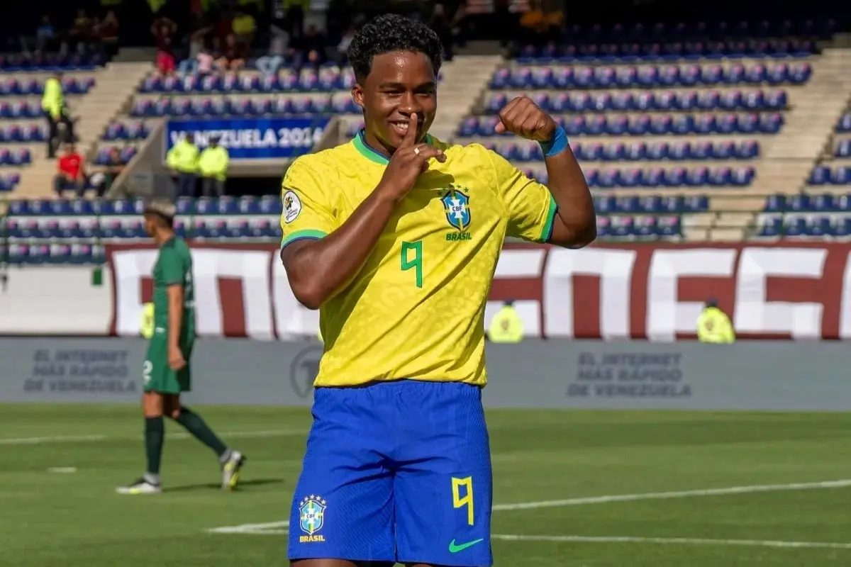 Endrick decide e Brasil vence Bolívia na estreia do Pré-Olímpico