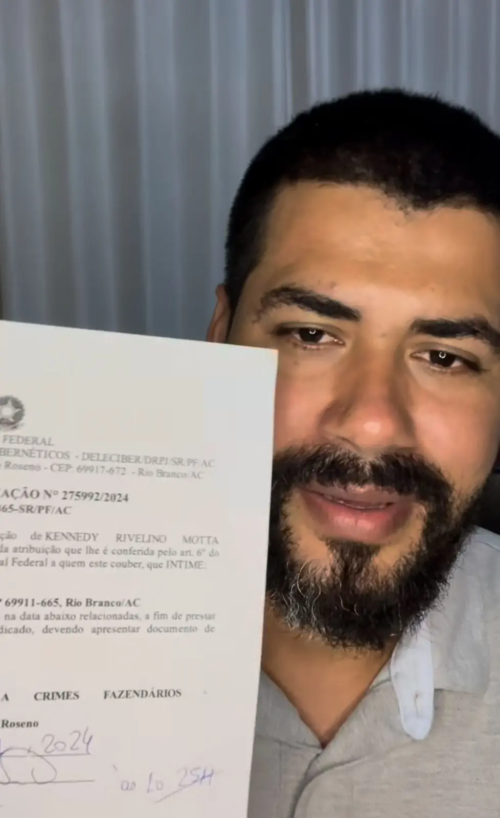 PF intima Francineudo Costa por transfobia e ex-candidato diz que ‘democracia está em ruínas’