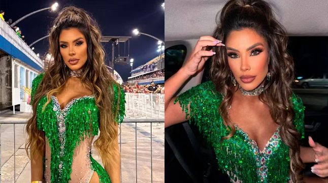 Ivy Moraes estreia no Carnaval 2024 com look avaliado em R$ 40 mil, mas avisa: ‘Minha maior dificuldade é o samba no pé’