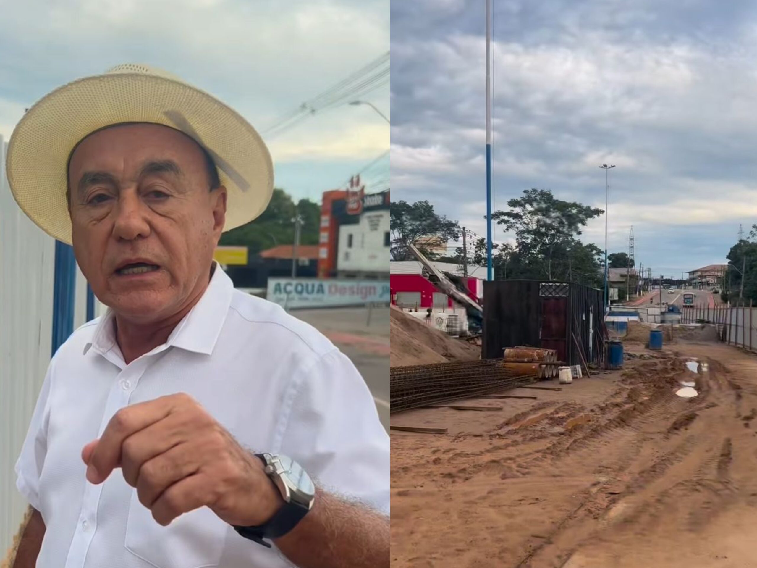Bocalom visita obras do elevado, encontra lugar vazio e dispara: “Não tem ninguém trabalhando”