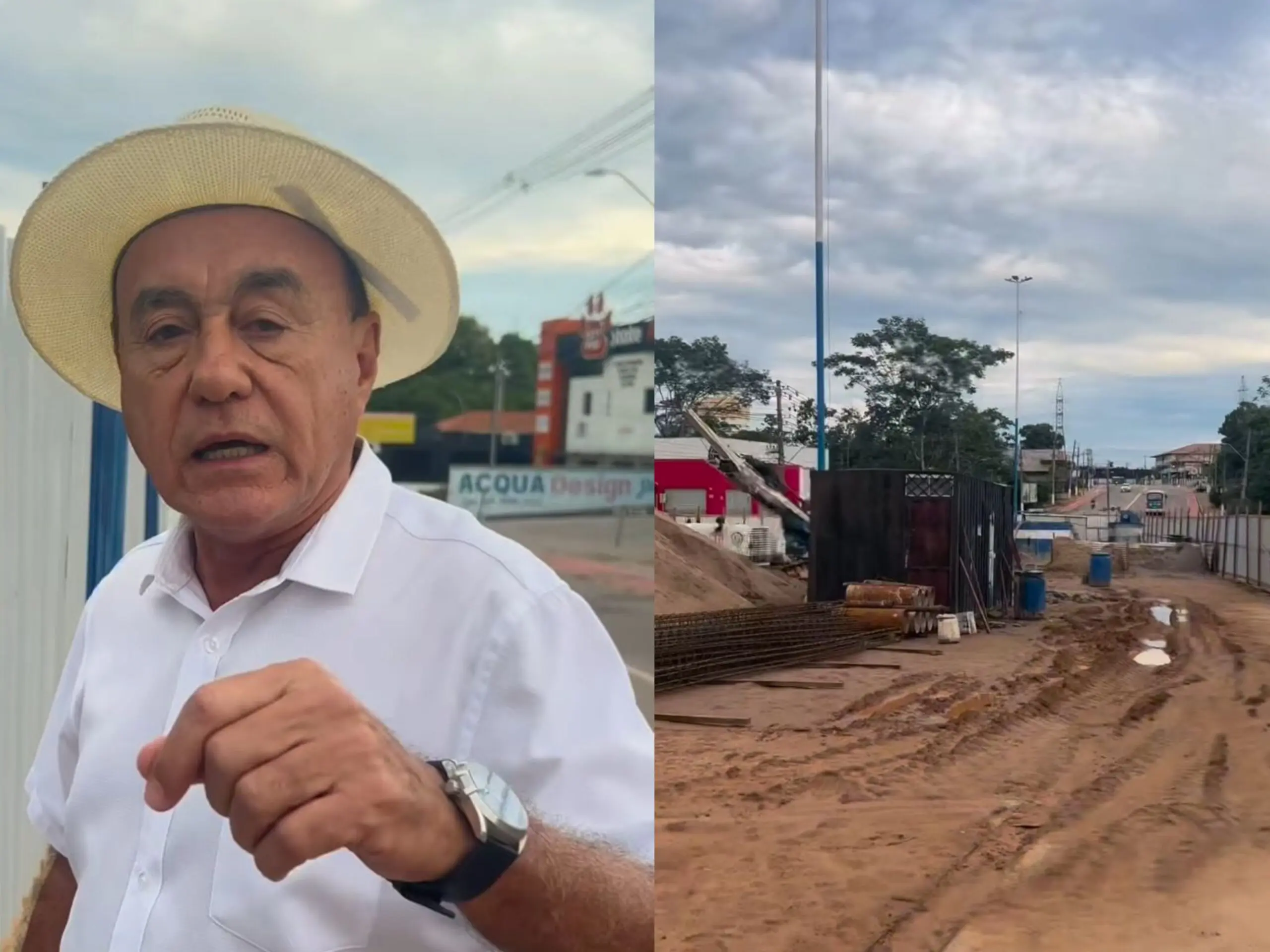 Bocalom visita obras do elevado, encontra lugar vazio e dispara: “Não tem ninguém trabalhando”