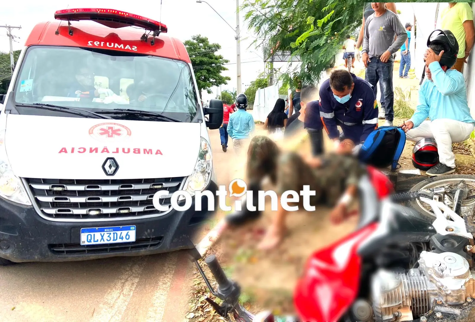 Militar é arremessado por vários metros após colisão entre carro e moto em Rio Branco