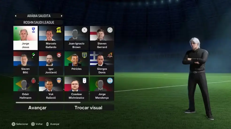 EA FC 24 tem técnicos famosos disponíveis no modo carreira
