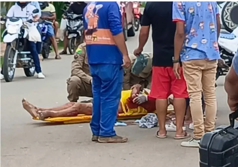 Idoso de 80 anos morre atropelado por motocicleta ao atravessar rua no interior do Acre