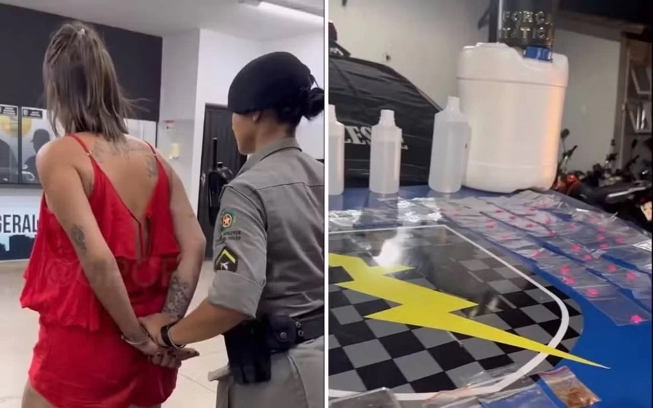 DJ é presa com mais de 20 litros de loló para vender em festa
