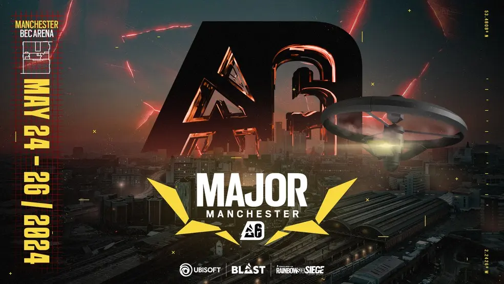 BLAST R6 Major 2024 terá edição em Manchester