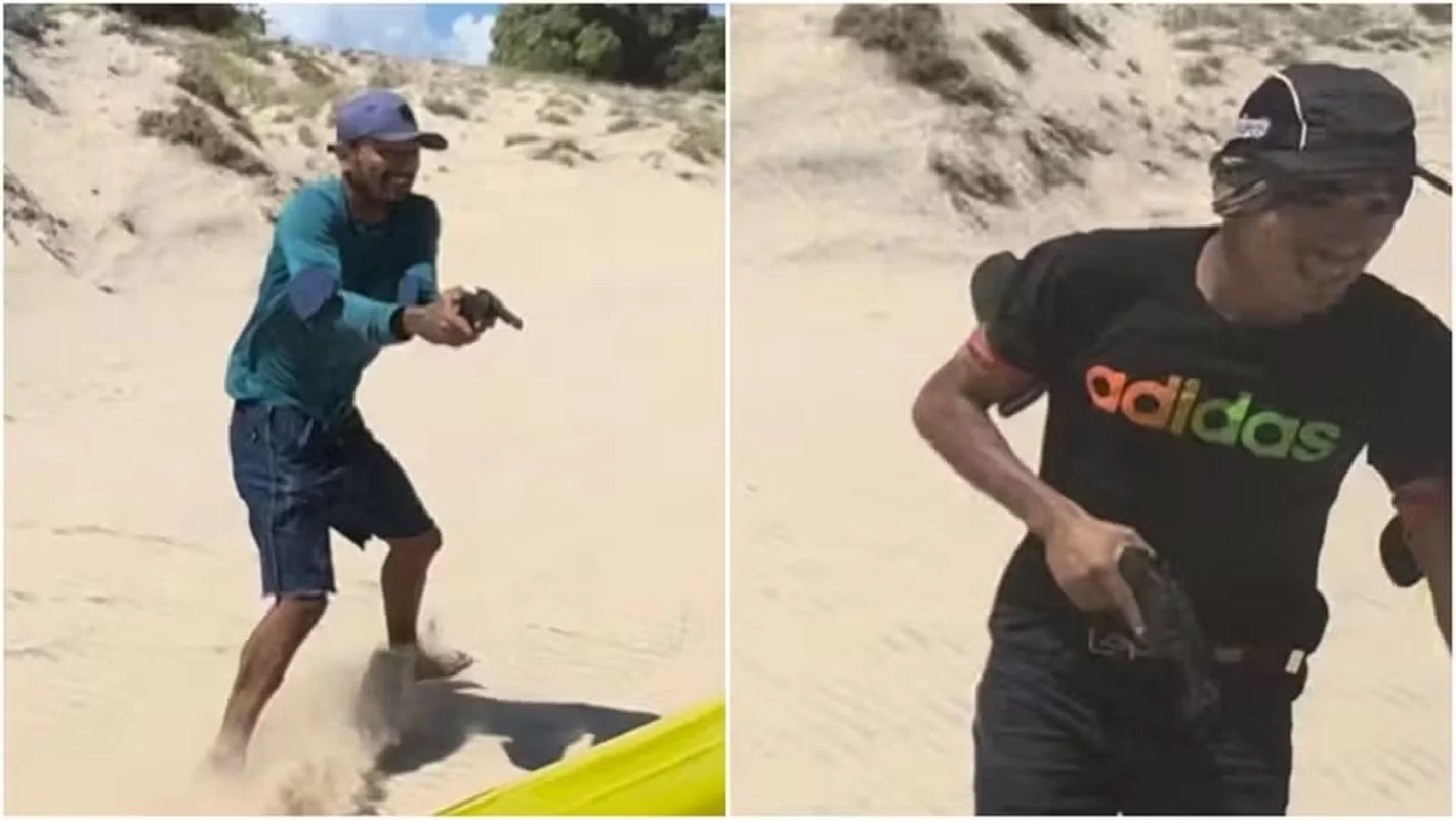 Vídeo: criminosos tentam assaltar turistas em dunas no Ceará