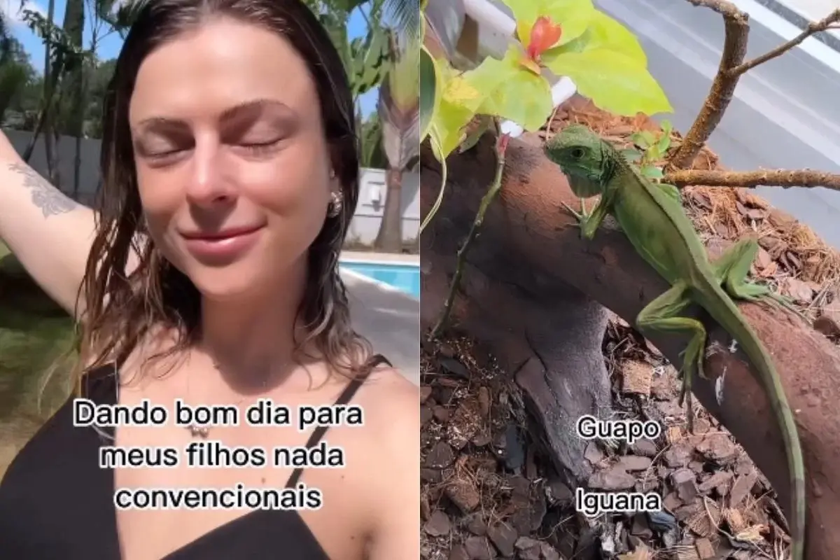 Vídeo: irmã de Tata Estaniecki mostra animais exóticos que tem em casa