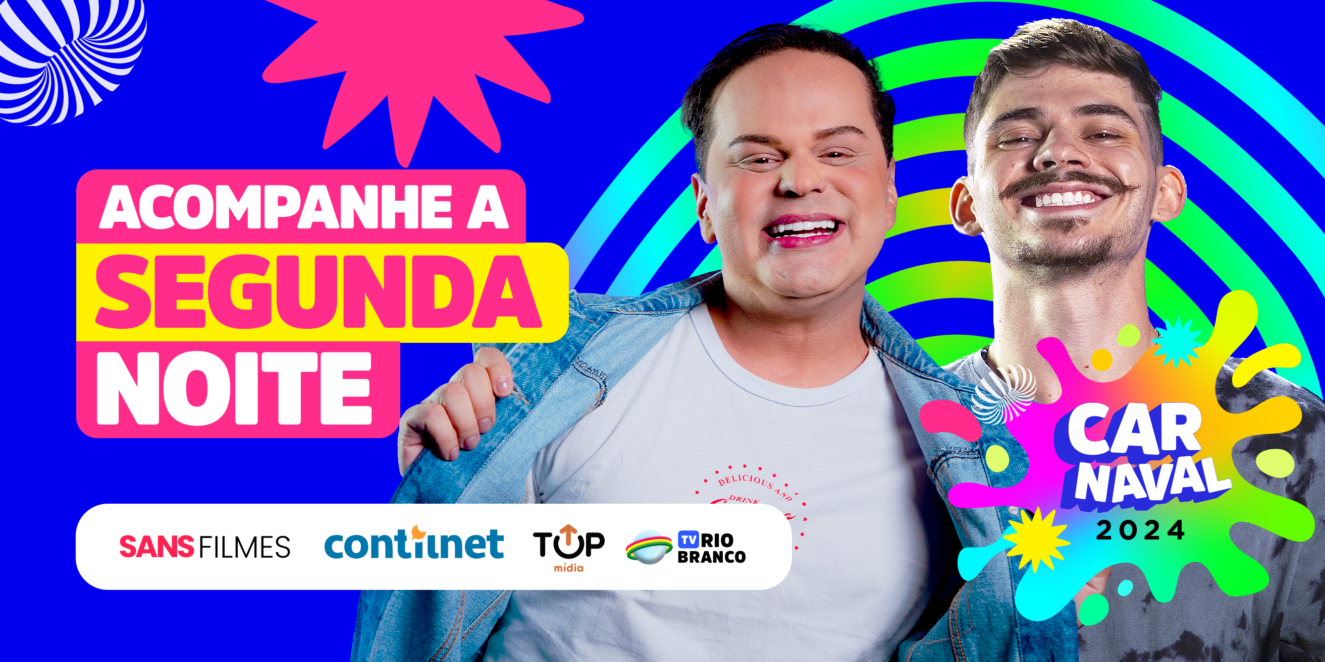 Carnaval é aqui! ContilNet, Sans Filmes e TV Rio Branco transmitem ao vivo 2º noite; ASSISTA