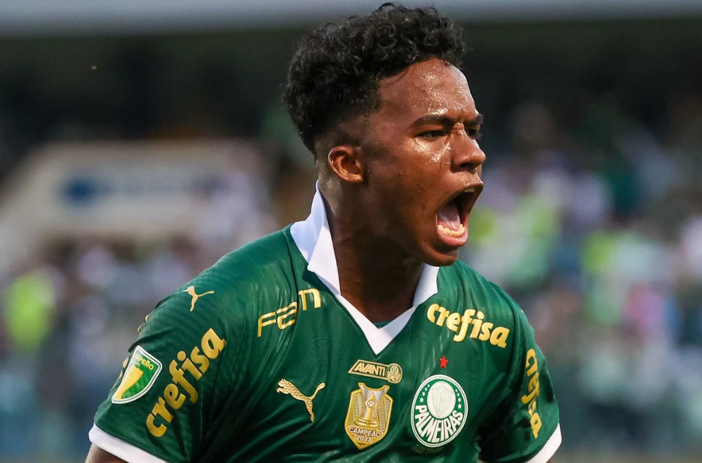 Gol de Endrick contra o Corinthians rende R$ 13,3 milhões ao Palmeiras
