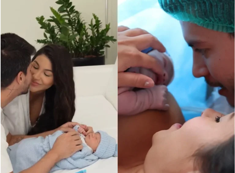Nasce Gabriel, filho de Arthur Aguiar e Jheny Santucci