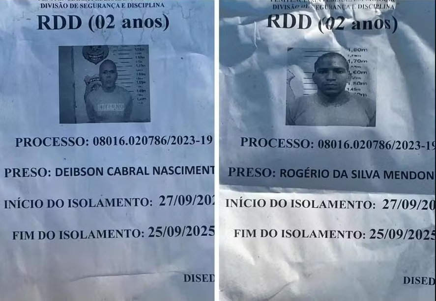 Saiba quem são os presos que fugiram de presídio de segurança máxima
