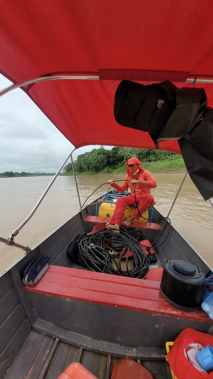 Bombeiros suspendem buscas por pescador que desapareceu no Purus; corpo não foi encontrado