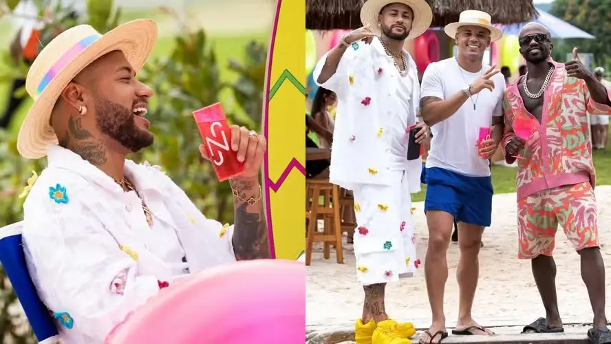 Neymar ousa em look de aniversário com tênis de R$ 12 mil e visual chama atenção