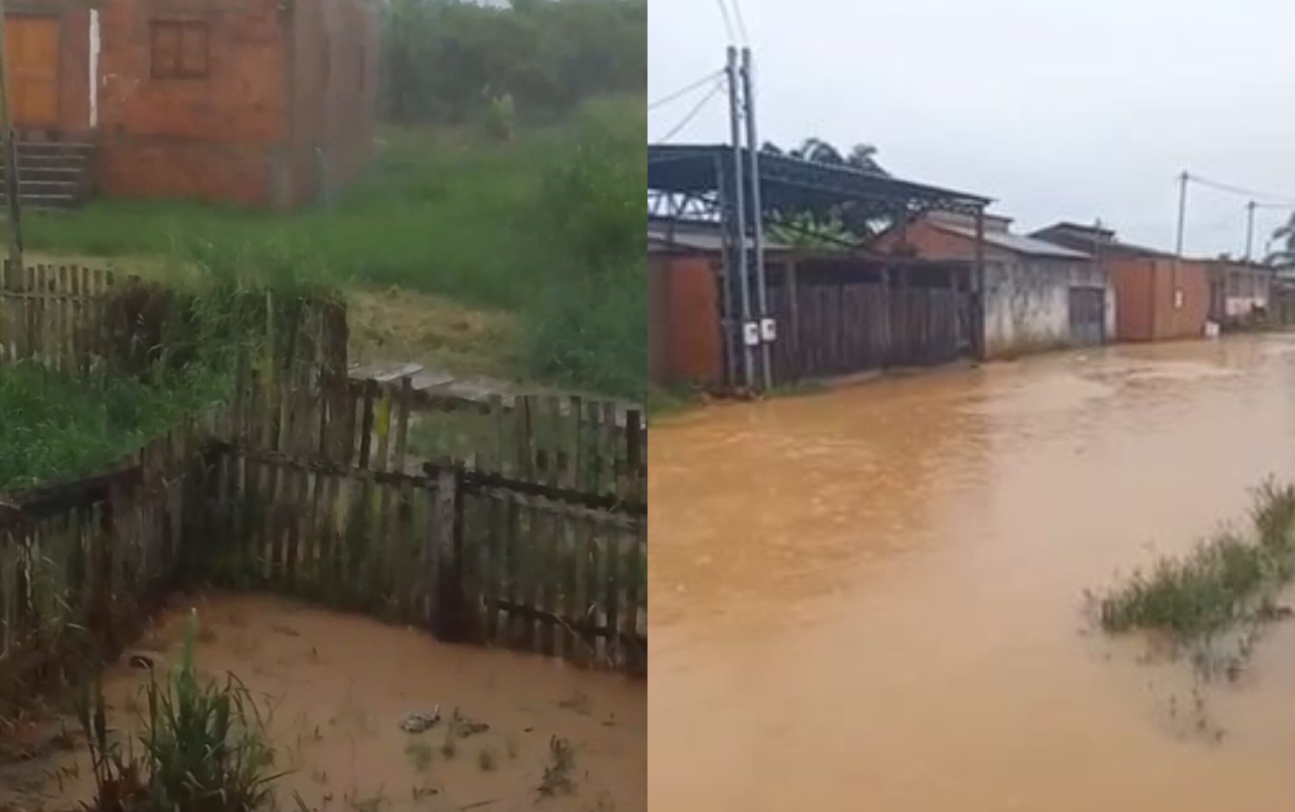 VÍDEO: moradores mostram situação de ruas alagadas após fortes chuvas em Rio Branco