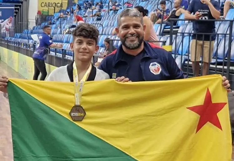 Taekwondista acreano ganha bronze no Grand Slam no RJ e perde vaga na Seleção Brasileira