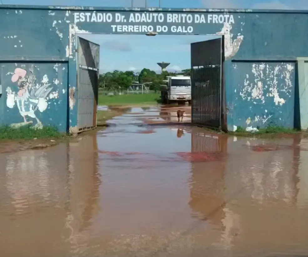 Atlético-AC tem CT interditado por causa de alagamento do Rio Acre