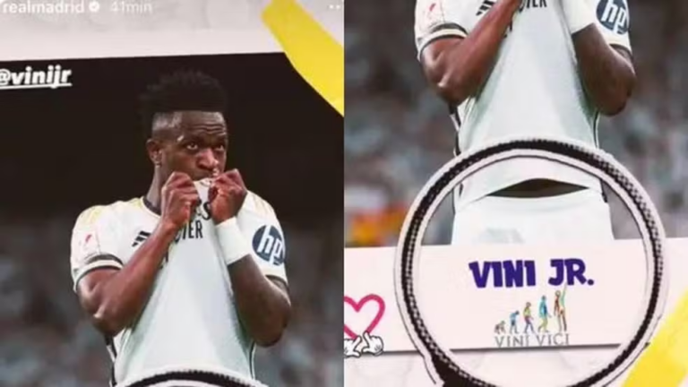 Post do Real Madrid provocou crise com Vini Jr.