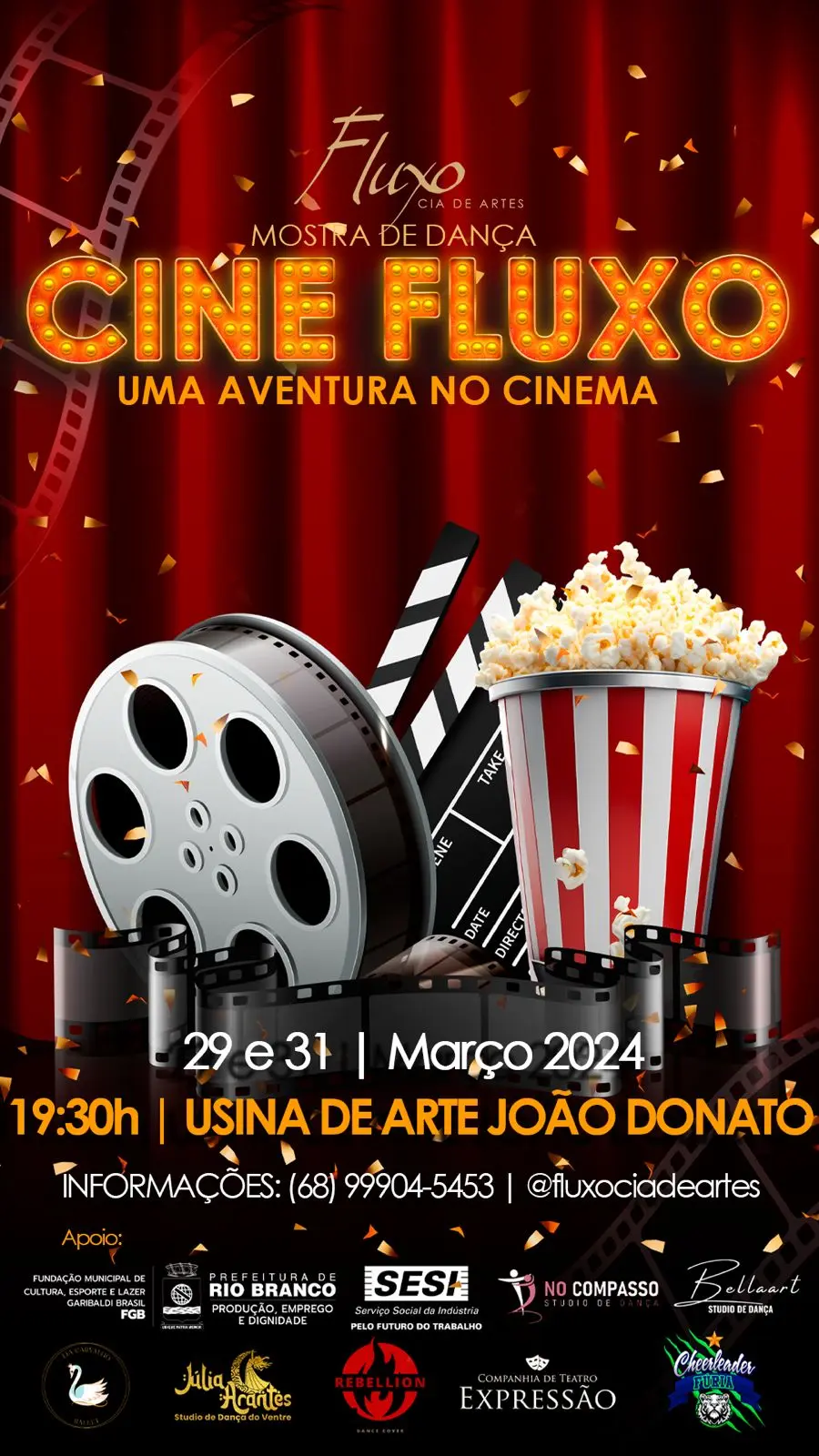 Fluxo Cia de Artes apresenta “Cine Fluxo – Uma Aventura no Cinema”