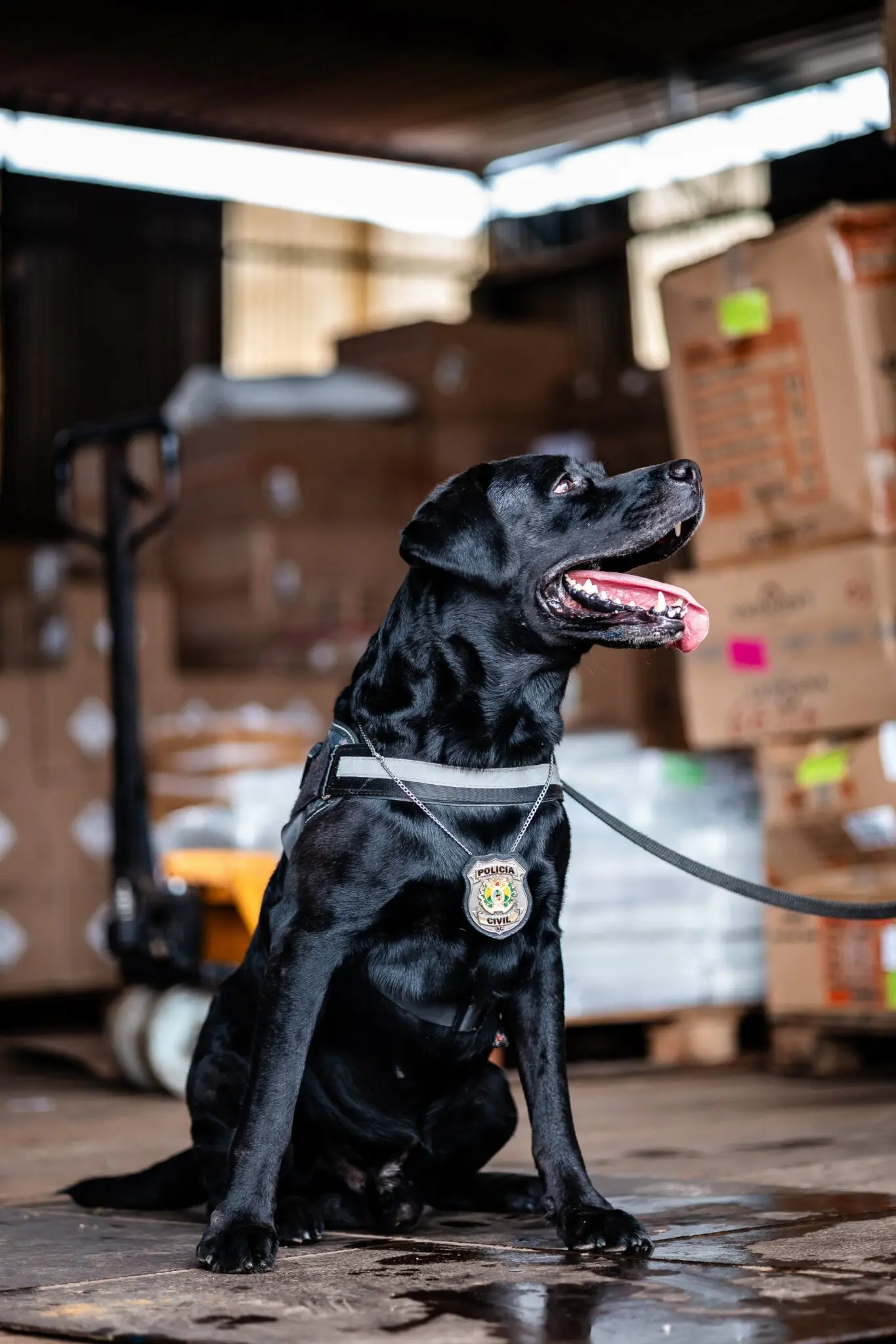 Após anos combatendo o crime, Polícia aposenta cão farejador Narco e anuncia novo lar para o animal