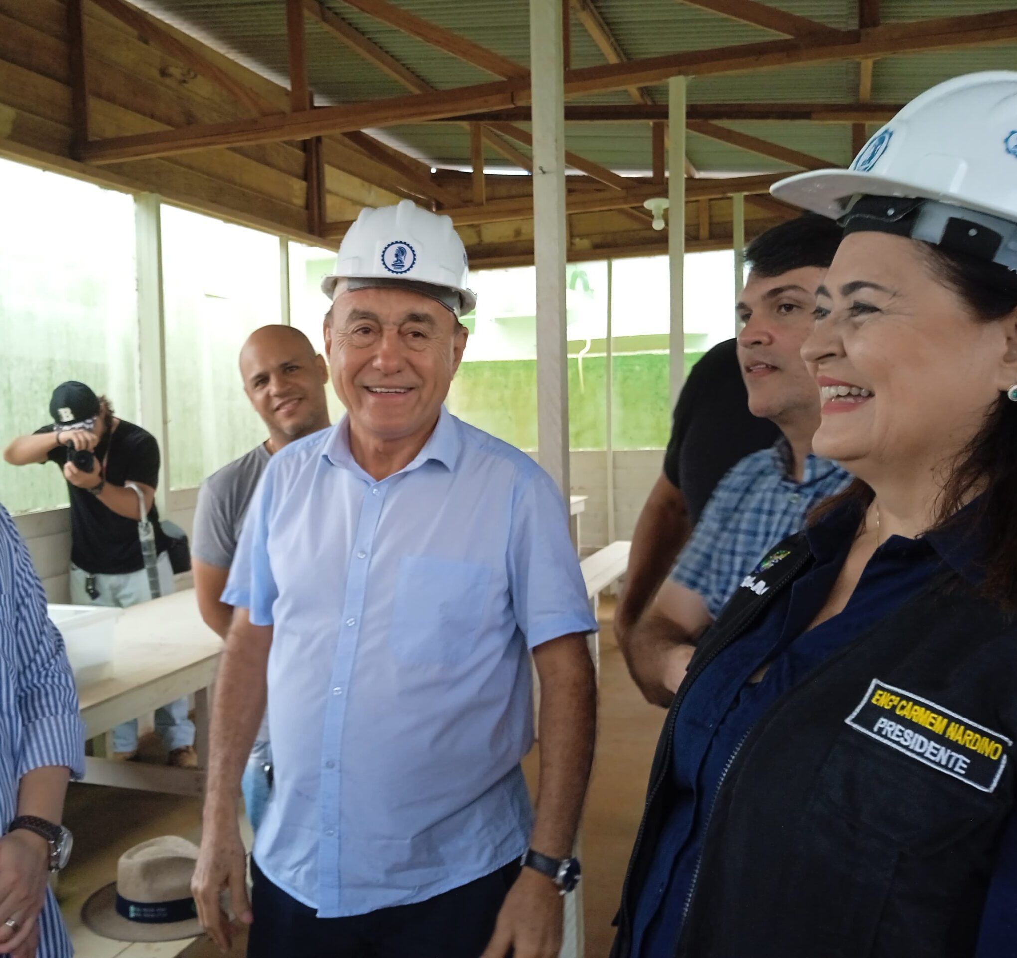 Com presidente do CREA, Bocalom visita obra do elevado da Dias Martins: “Modernizar o trânsito”