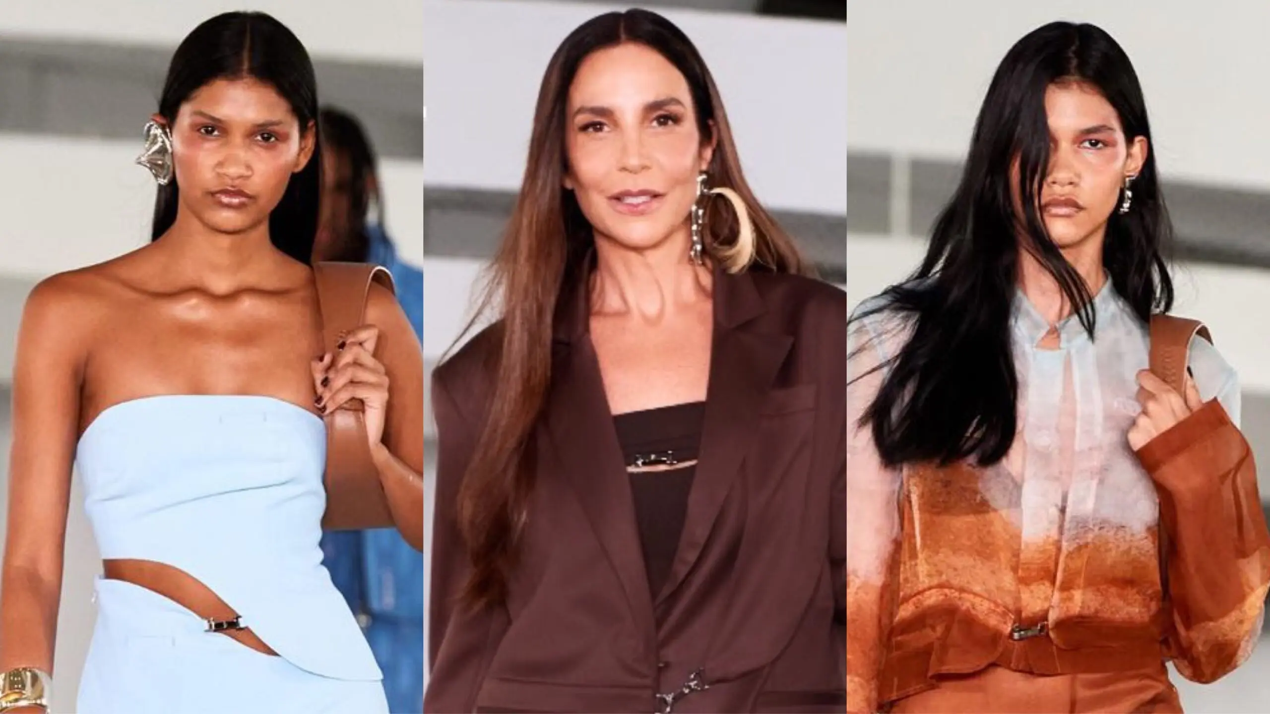 Modelos acreanas dividem passarela com Ivete Sangalo durante desfile em São Paulo; FOTOS