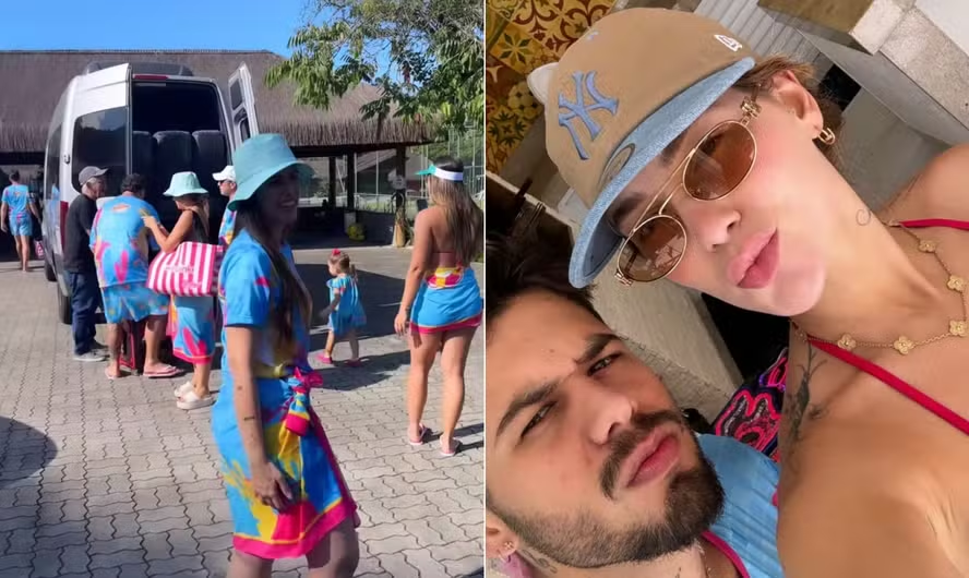 Virginia Fonseca leva família à praia para comemorar o aniversário com abadá personalizado