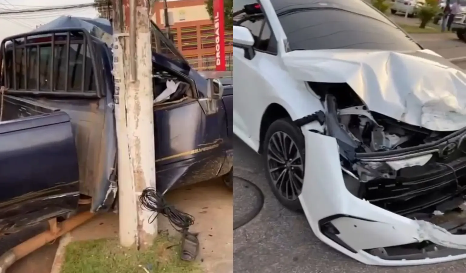 VÍDEO: acidente é registrado em avenida de Rio Branco na madrugada deste sábado