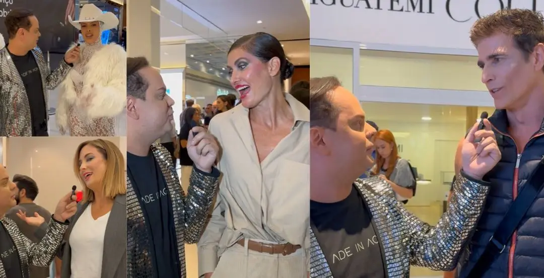 Nos bastidores do São Paulo Fashion Week, famosos falam sobre experiências e moda; VÍDEO